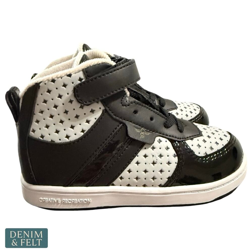 NEW Creative Recreation Toddler Dicoco Vapor‎ Black High Top Sneakers Streetwear